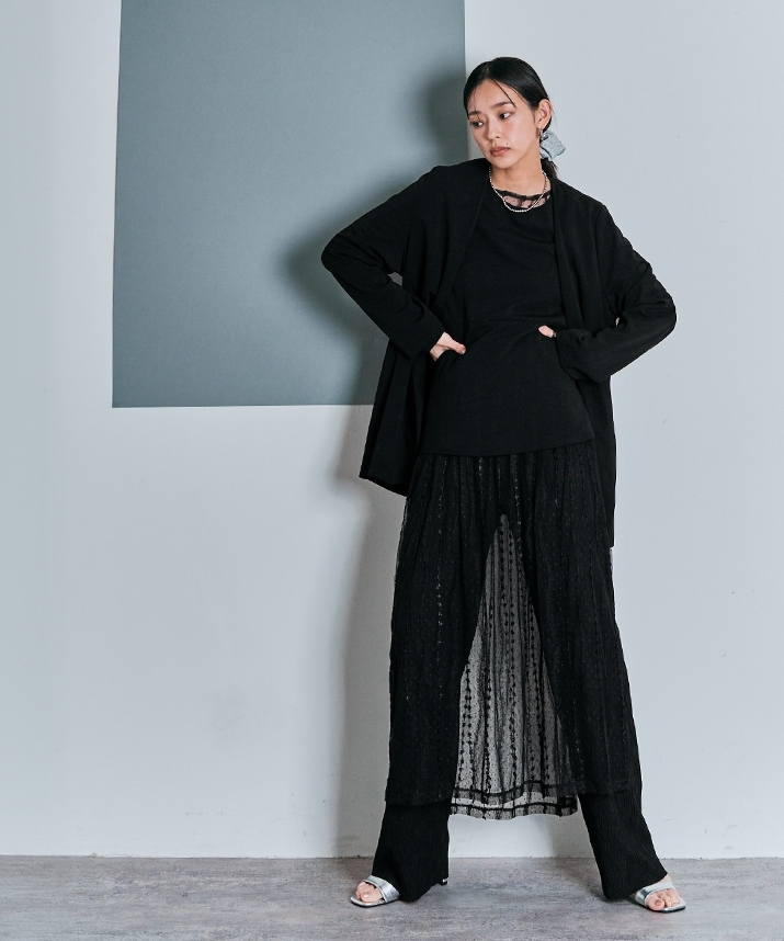 ノーカラーオバーシルエットジャケット 全3色 【SALE】