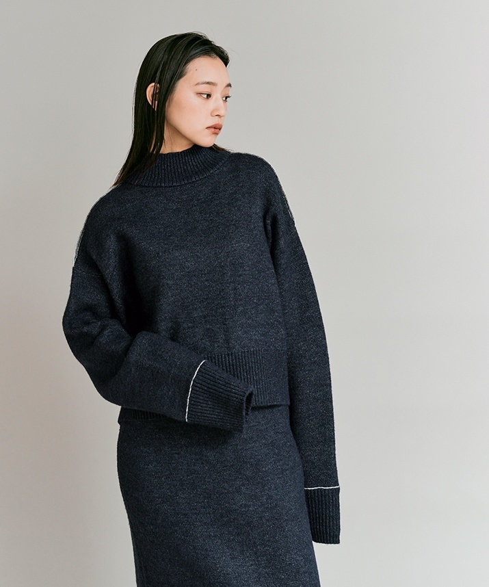 リバーシブルバイカラーニットトップス 全3色 | トップス | W:Huku