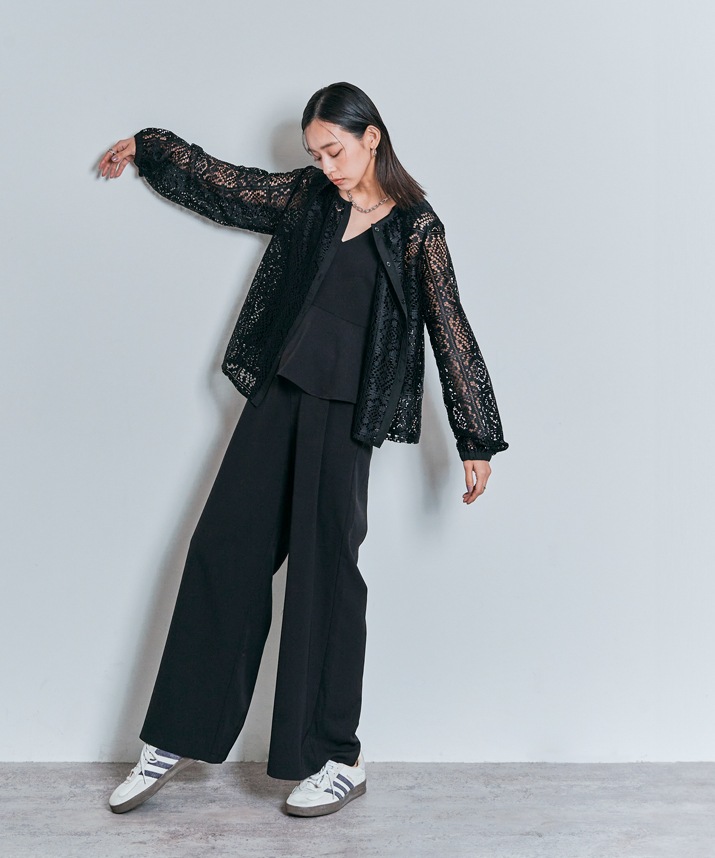 ワイドシルエットスラックスパンツ 全5色 2サイズ 【SALE】