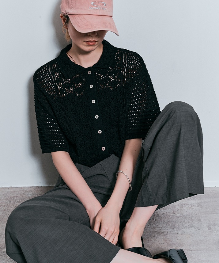 ワイドシルエットスラックスパンツ 全5色 2サイズ 【SALE】