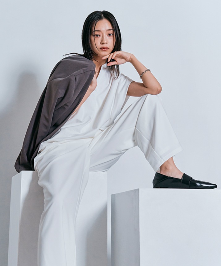 ワイドシルエットスラックスパンツ 全5色 2サイズ 【SALE】