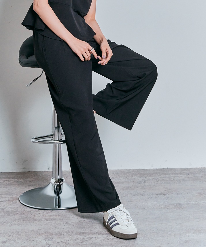 ワイドシルエットスラックスパンツ 全5色 2サイズ 【SALE】
