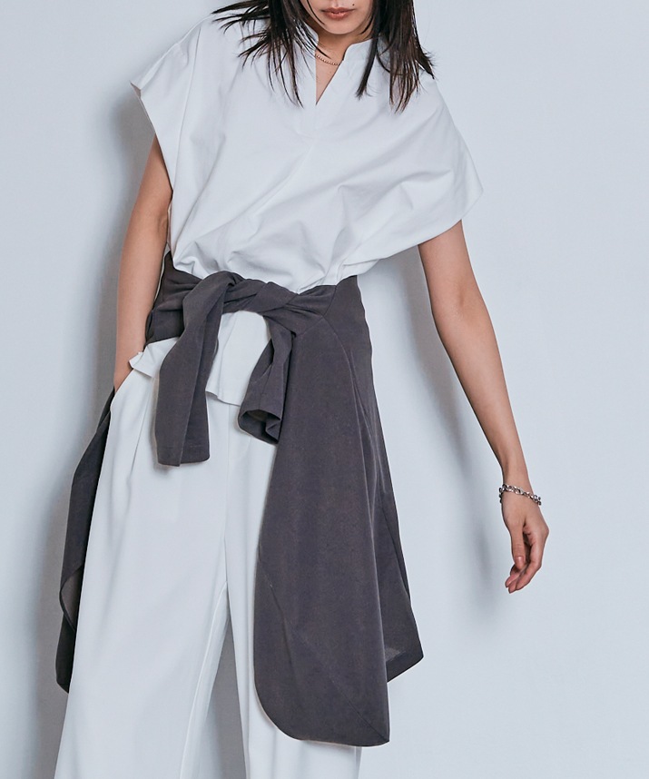 ワイドシルエットスラックスパンツ 全5色 2サイズ 【SALE】