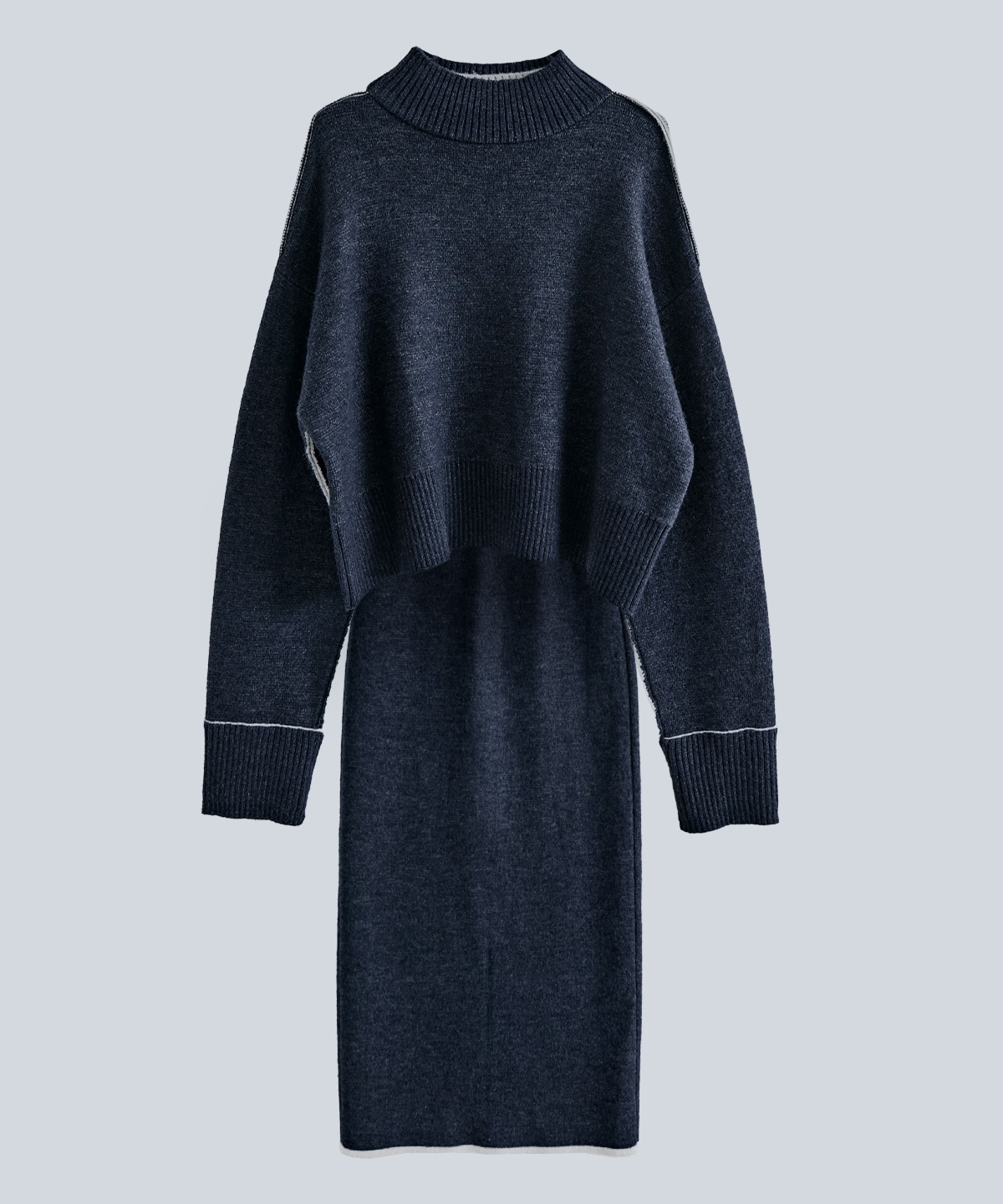 Limited Price】【SET】リバーシブルバイカラーニットセットアップ 全3