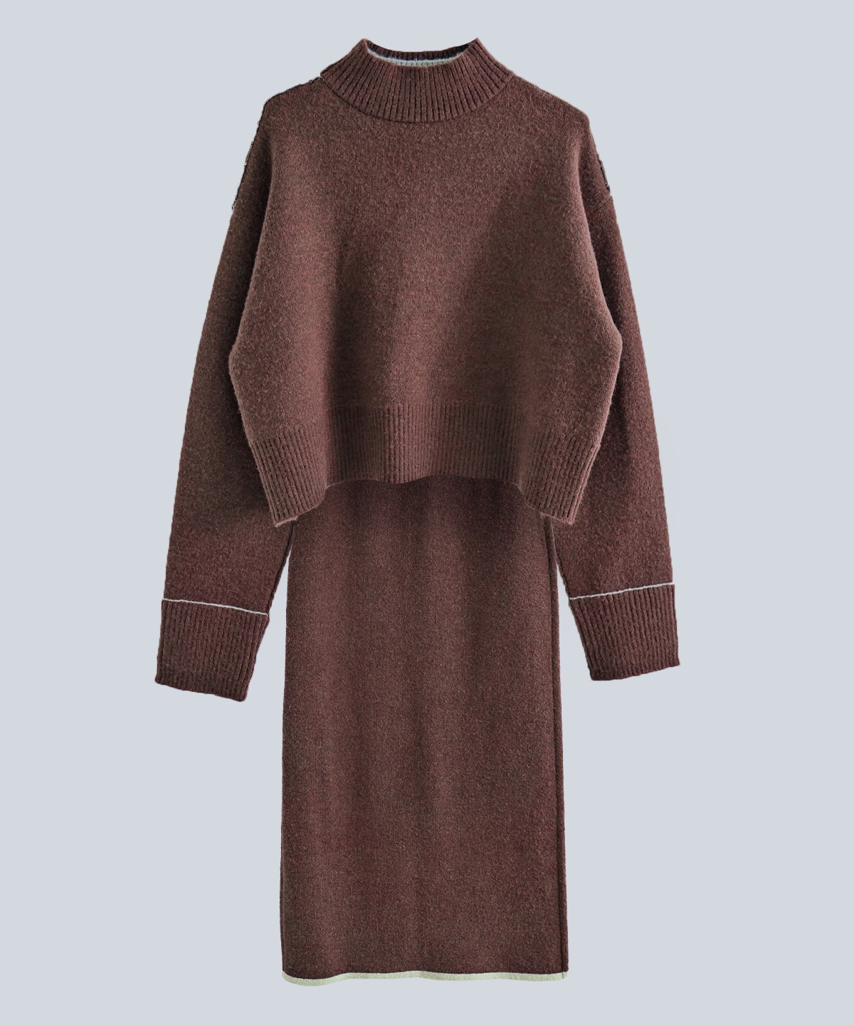 Limited Price】【SET】リバーシブルバイカラーニットセットアップ 全3