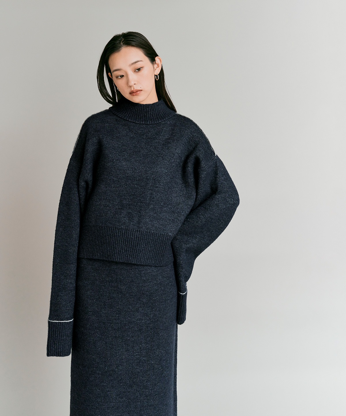 Limited Price】【SET】リバーシブルバイカラーニットセットアップ 全3