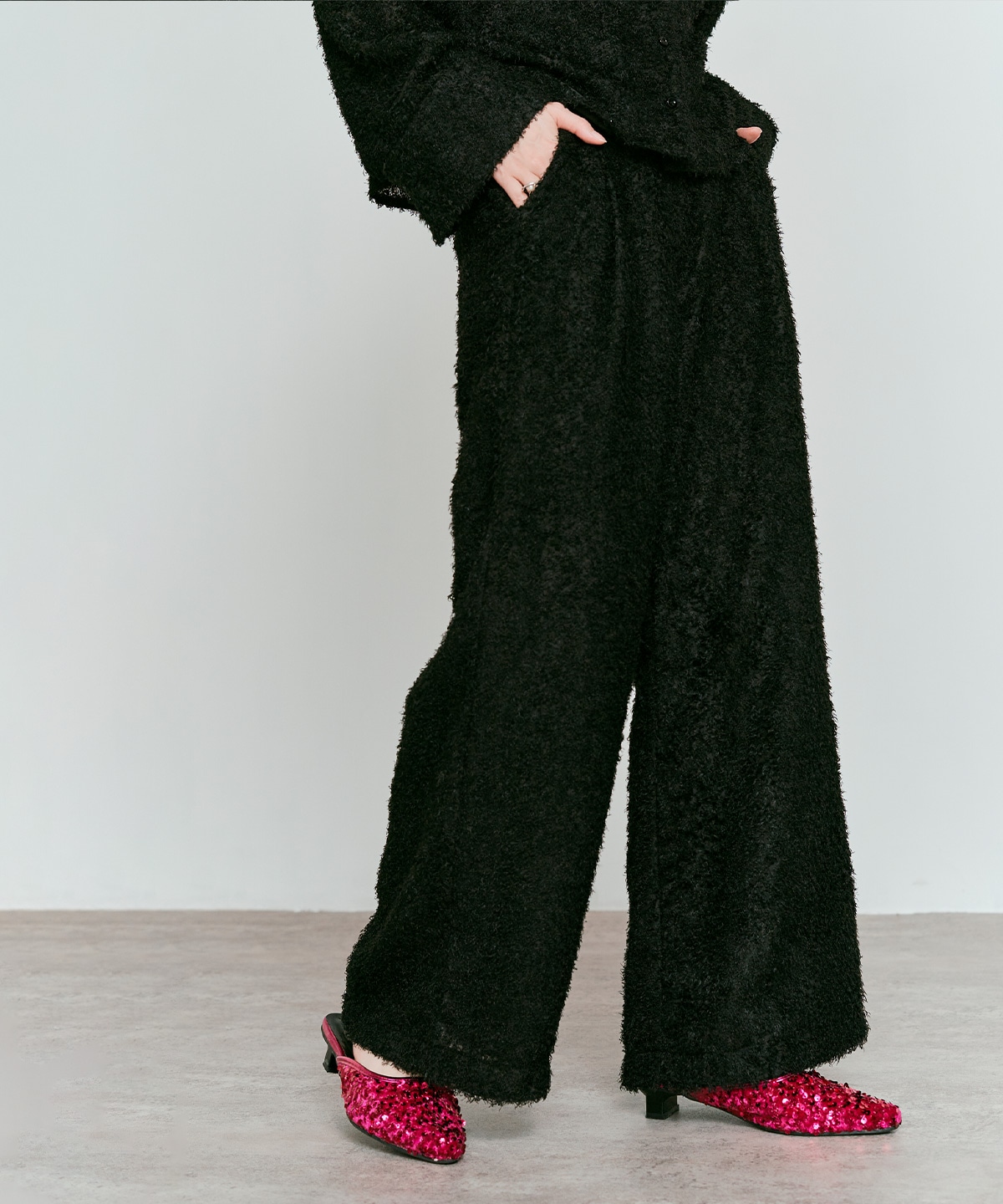 Limited Price】【SET】フェザーヤーンシャツジャケットセットアップ