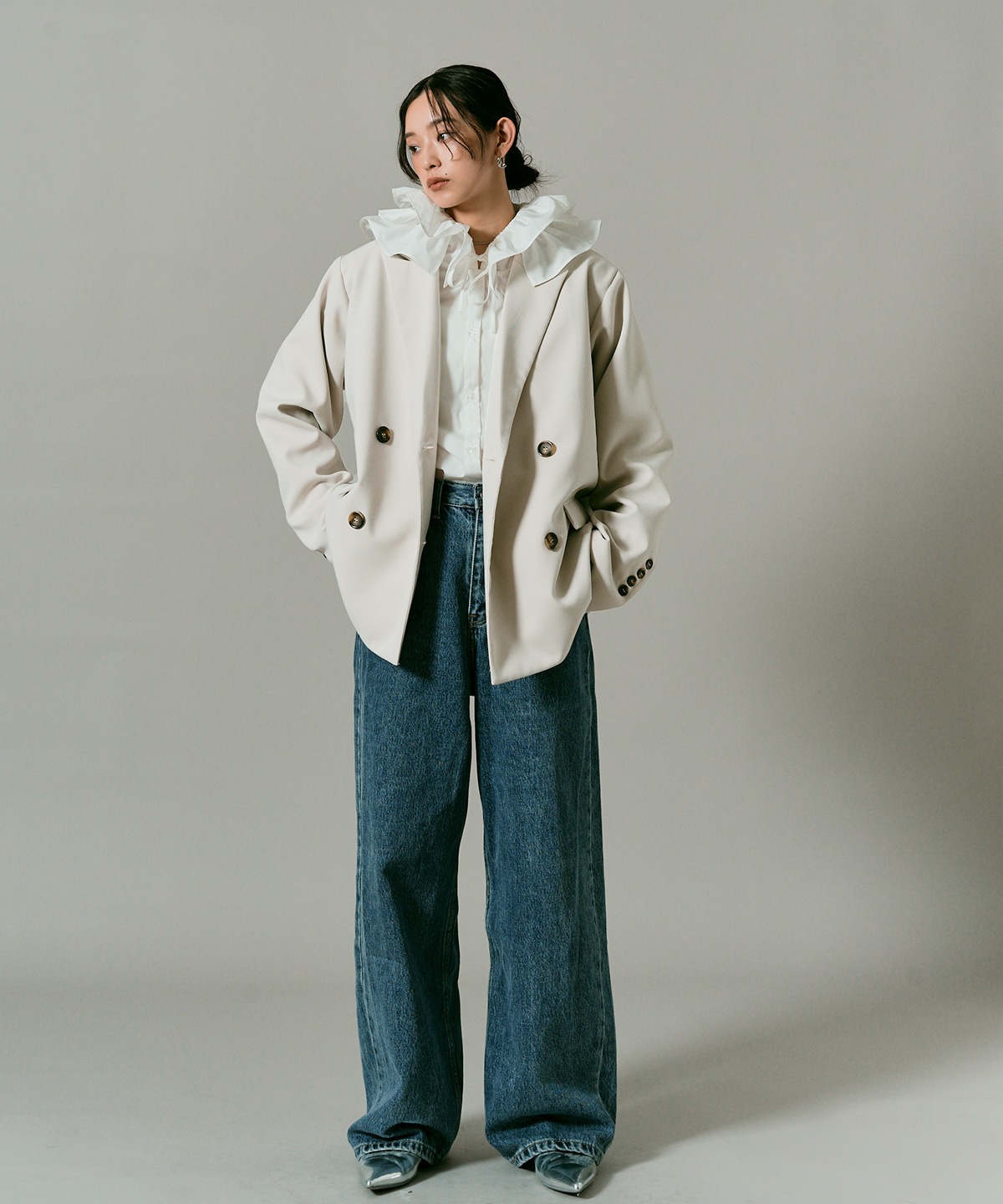 クラシカルツイルオーバーダブルジャケット 全4色