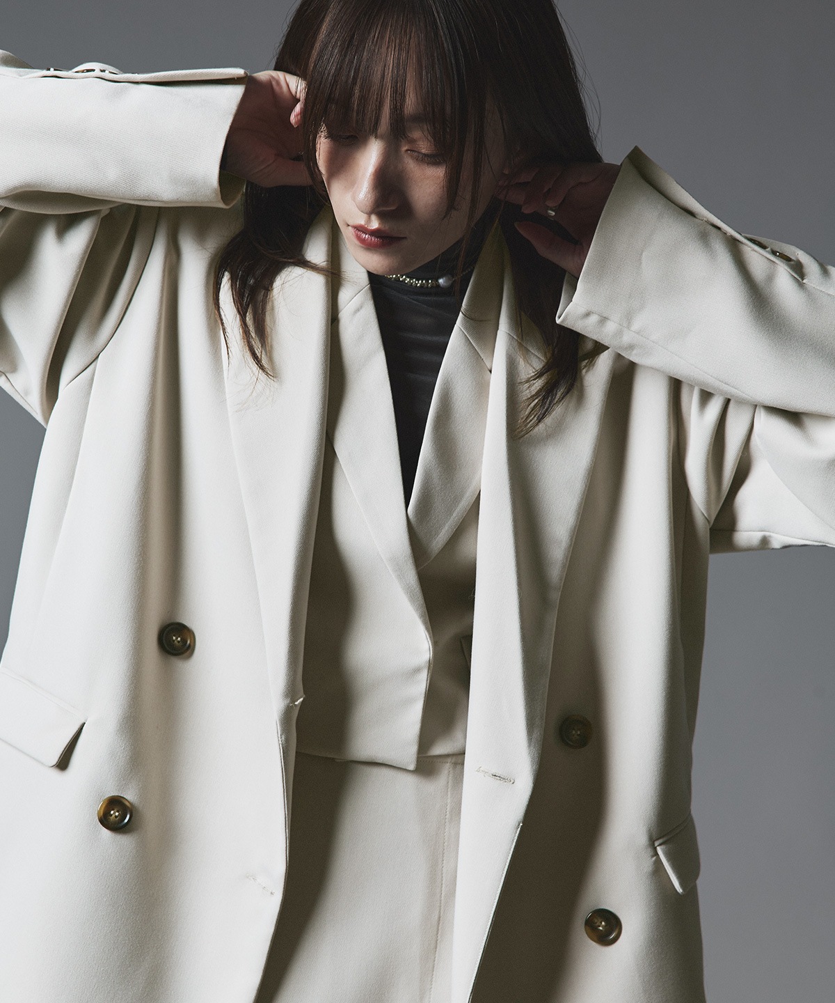 クラシカルツイルオーバーダブルジャケット 全4色