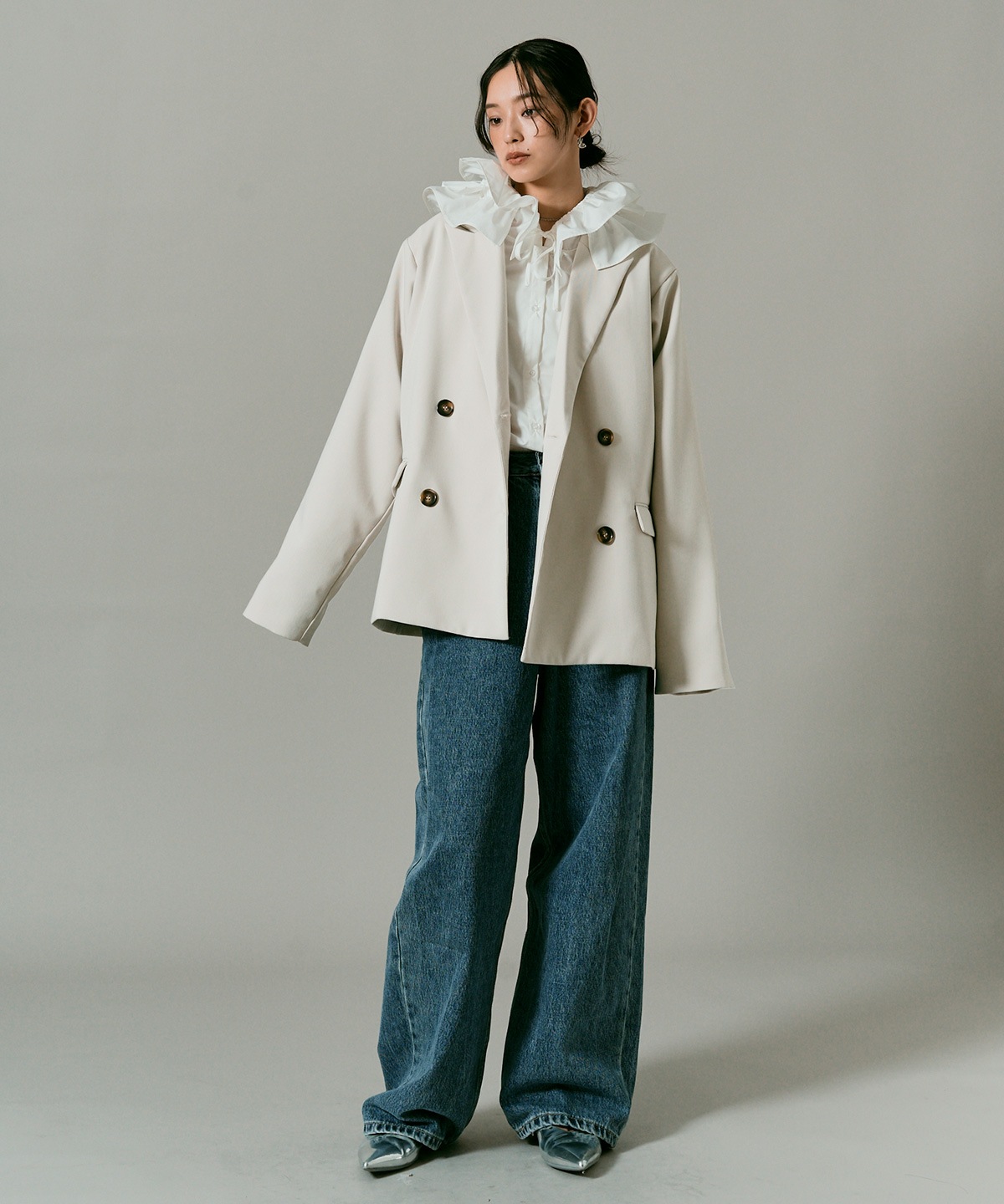 クラシカルツイルオーバーダブルジャケット 全4色