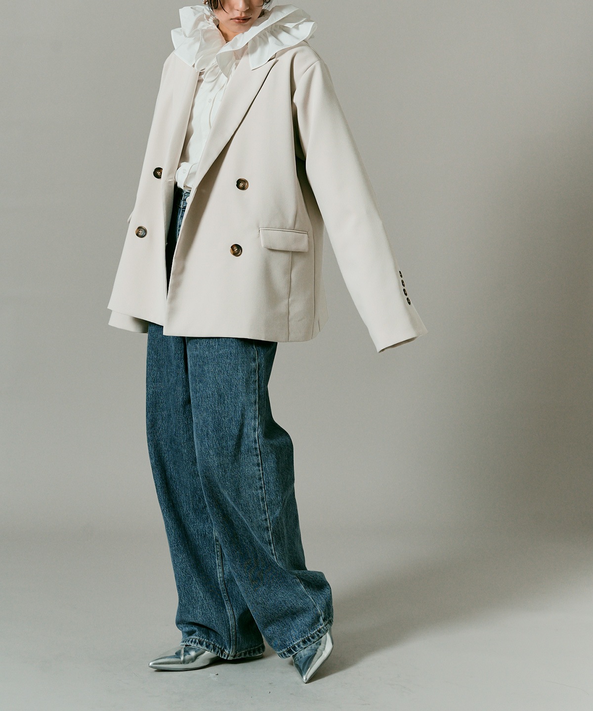 クラシカルツイルオーバーダブルジャケット 全4色