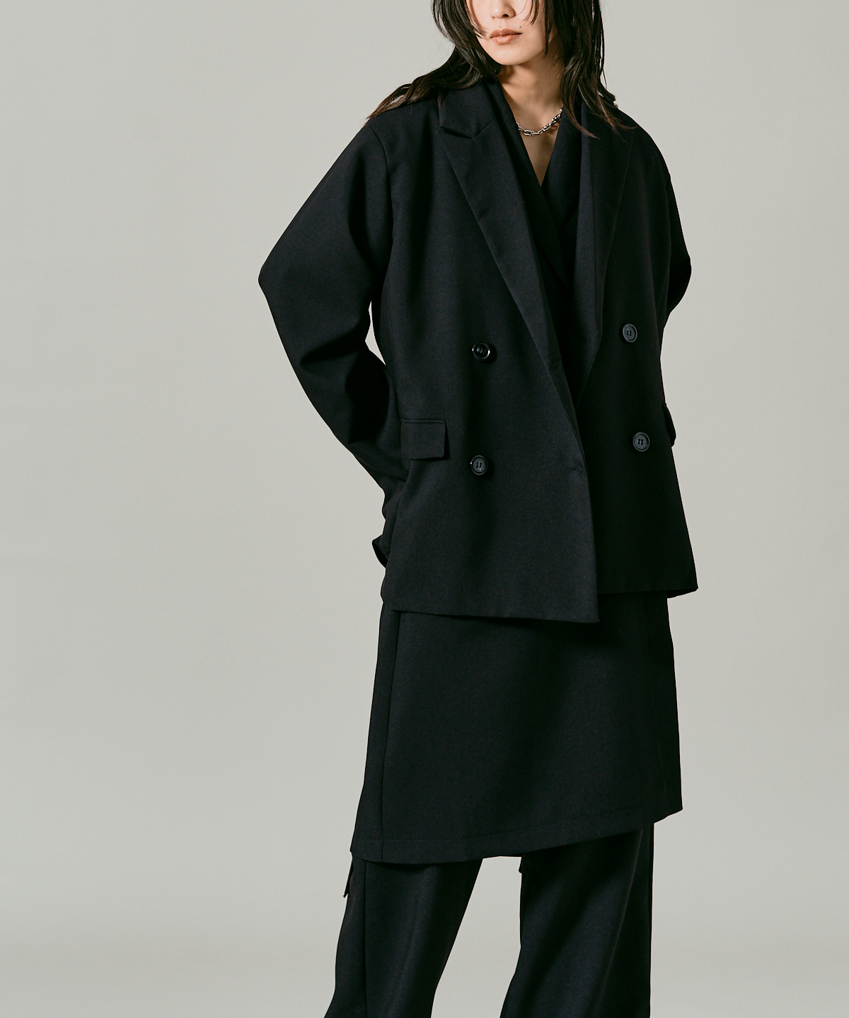 アニュアンス ツイルダブルジャケット （MIX） フリーサイズ