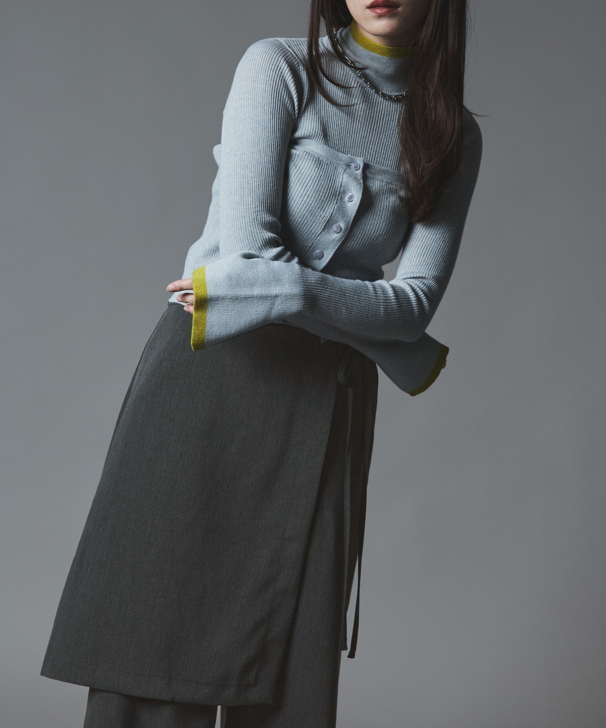 クラシカルツイルレイヤードスラックス 全4色 2サイズ