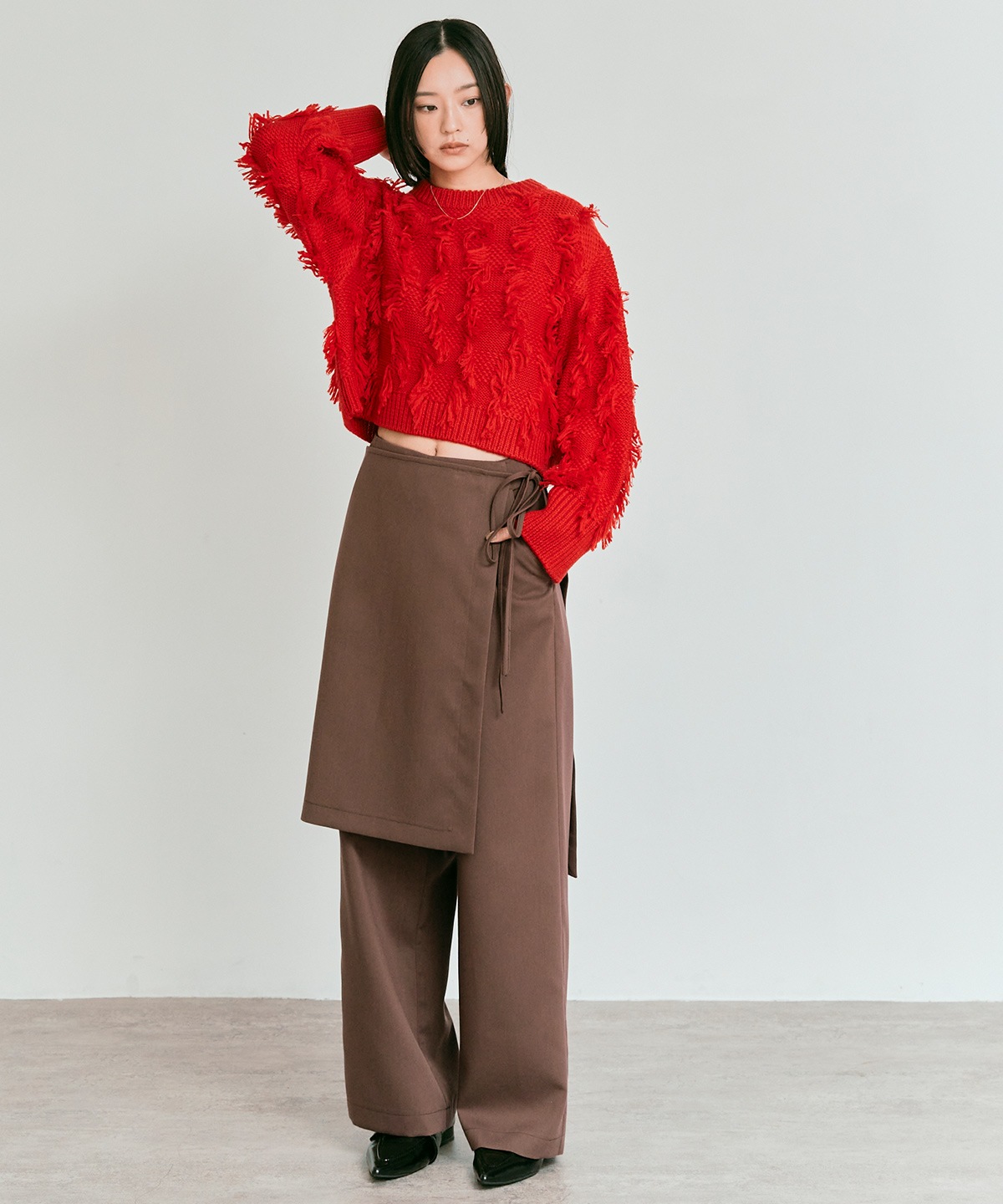 クラシカルツイルレイヤードスラックス 全4色 2サイズ