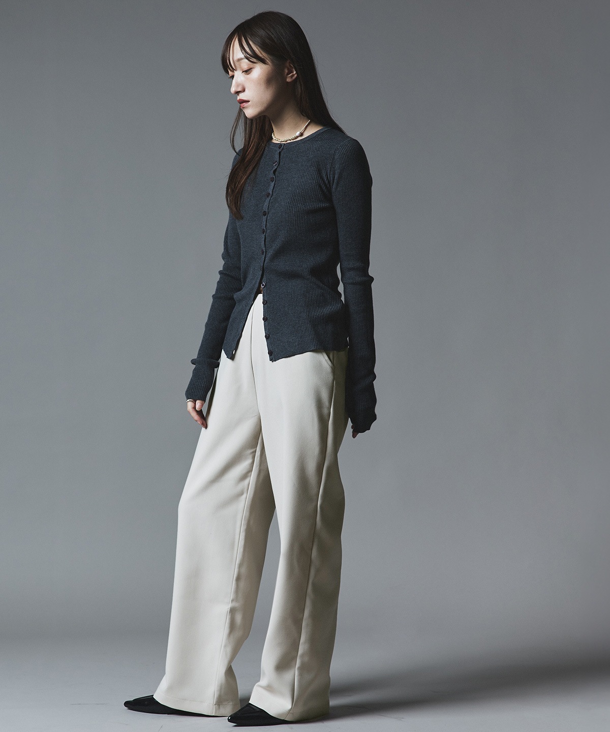 クラシカルツイルレイヤードスラックス 全4色 2サイズ