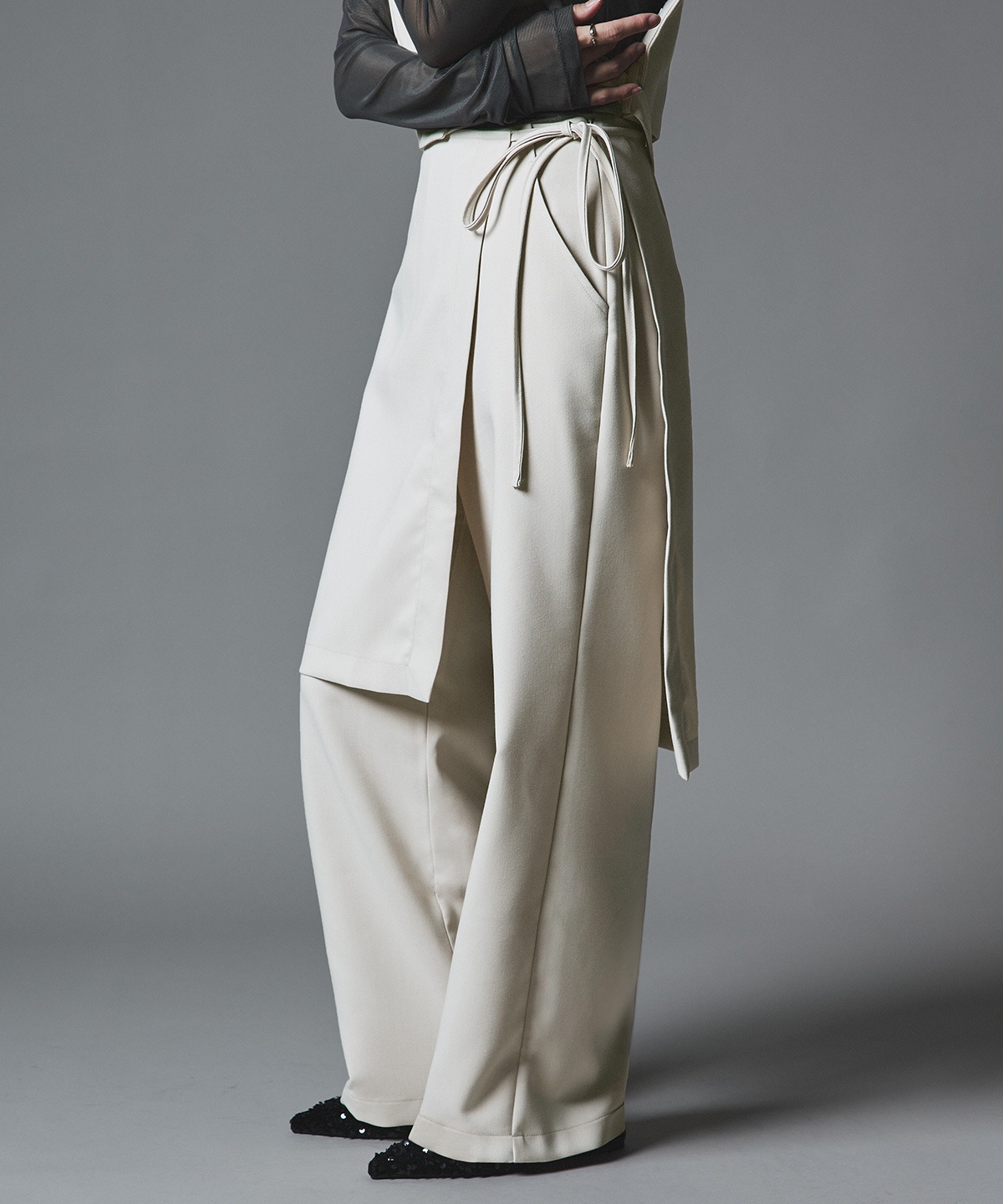 クラシカルツイルレイヤードスラックス 全4色 2サイズ