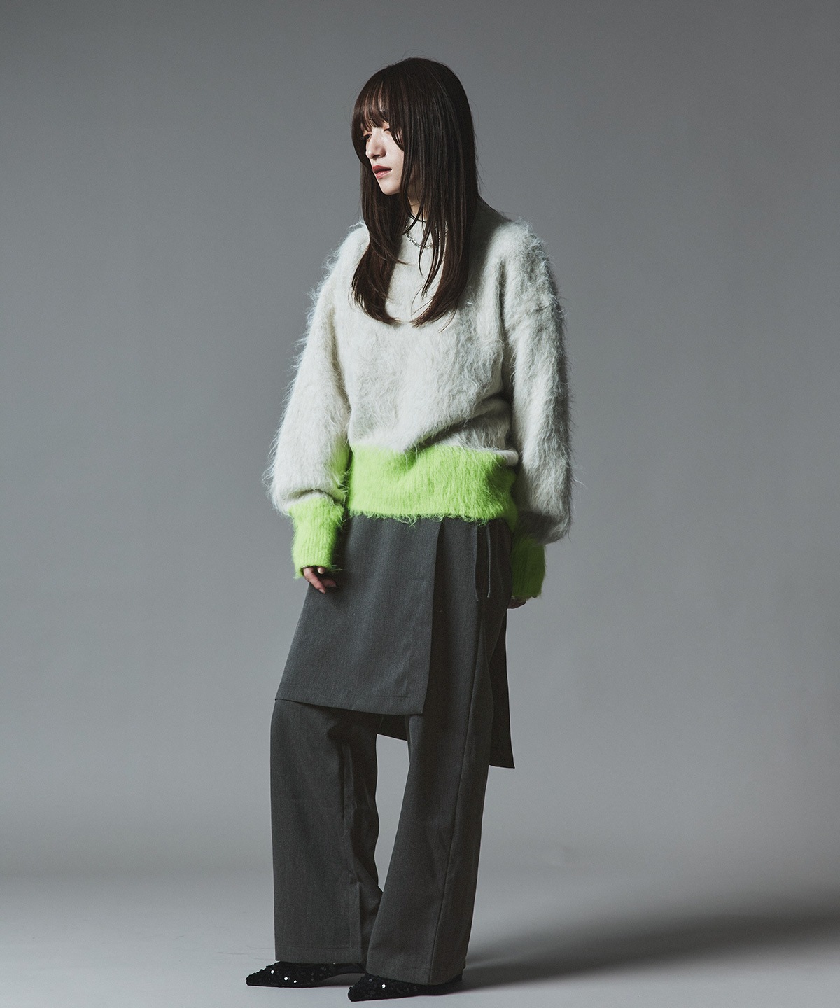 クラシカルツイルレイヤードスラックス 全4色 2サイズ