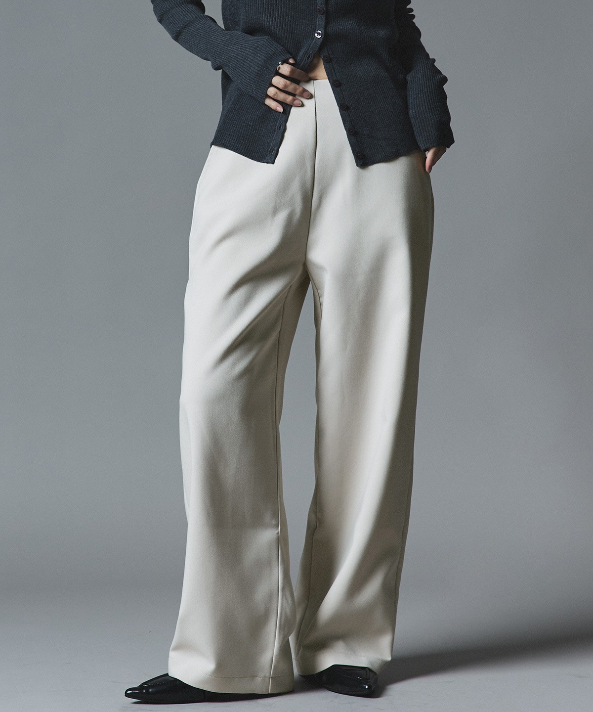 クラシカルツイルレイヤードスラックス 全4色 2サイズ