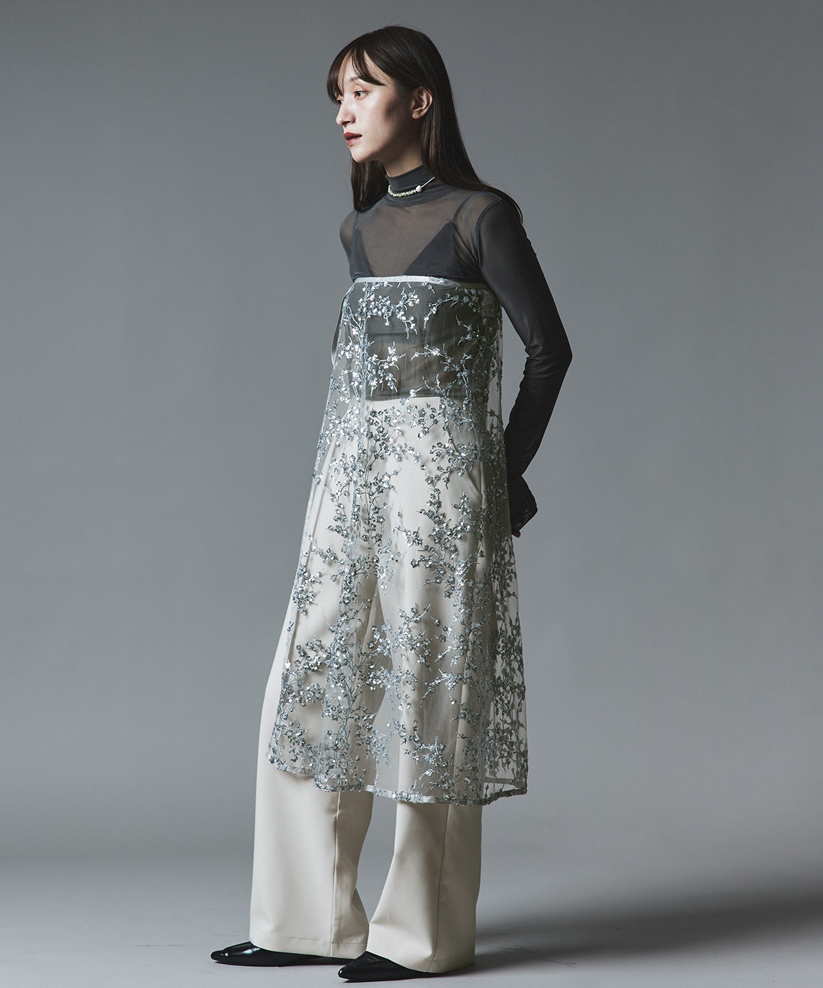 クラシカルツイルレイヤードスラックス 全4色 2サイズ