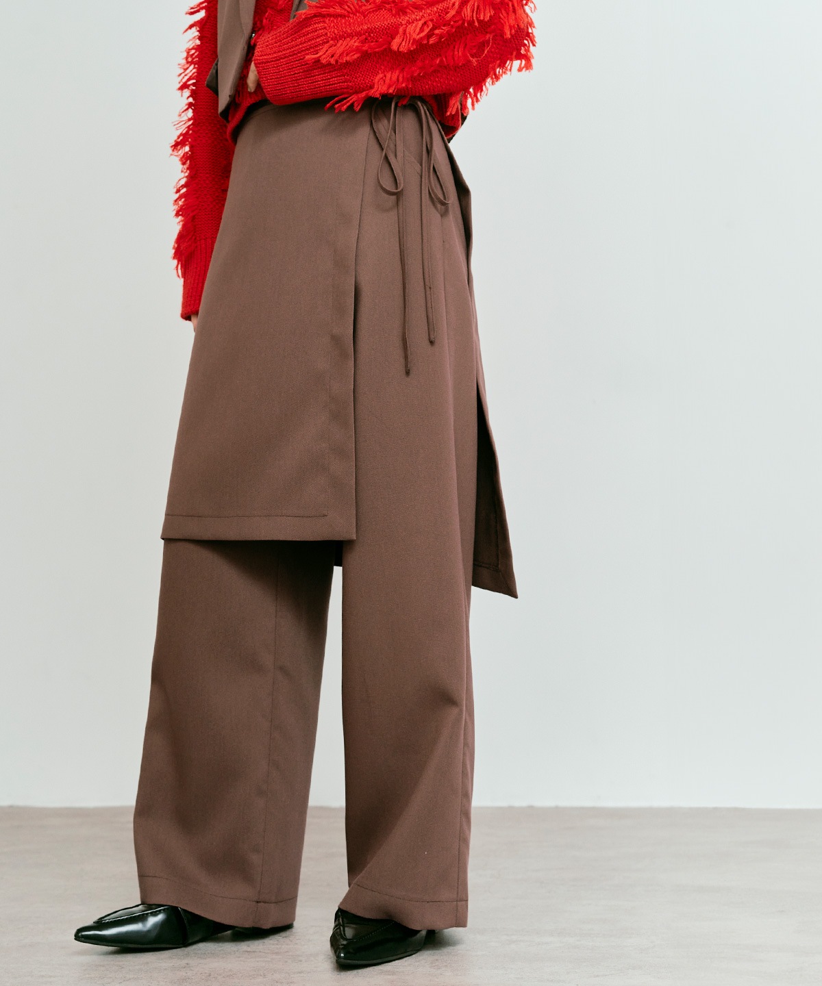 クラシカルツイルレイヤードスラックス 全4色 2サイズ