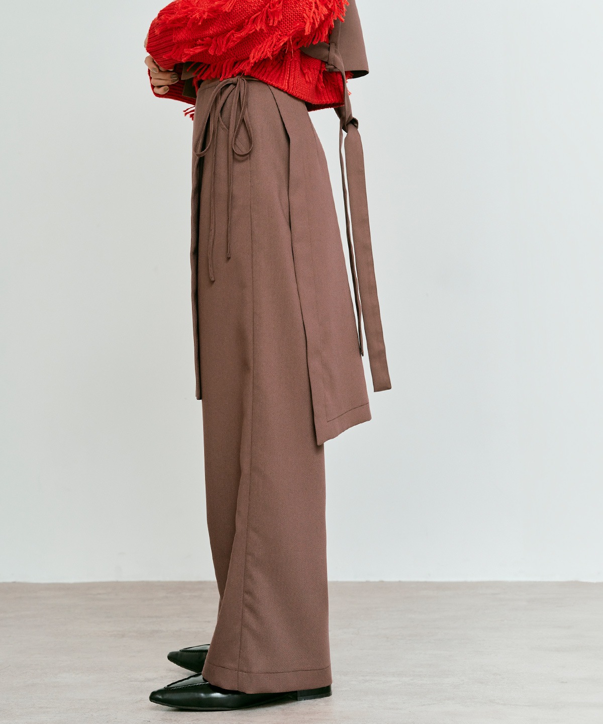 クラシカルツイルレイヤードスラックス 全4色 2サイズ