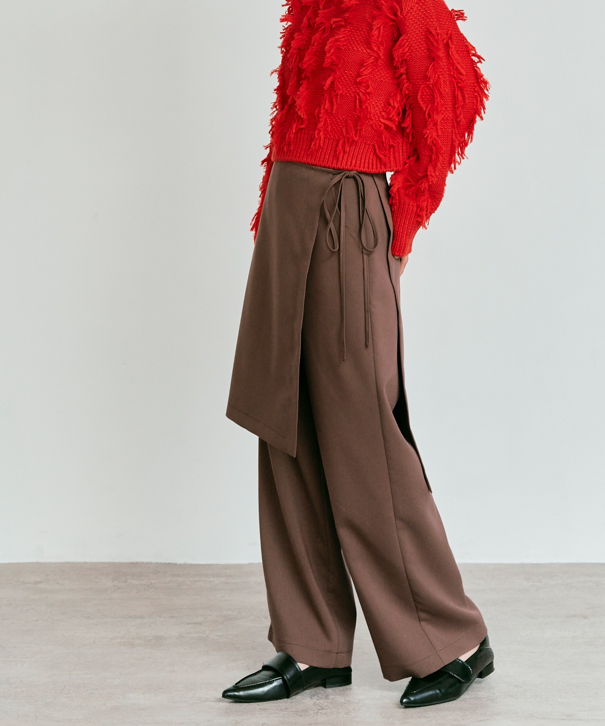 クラシカルツイルレイヤードスラックス 全4色 2サイズ