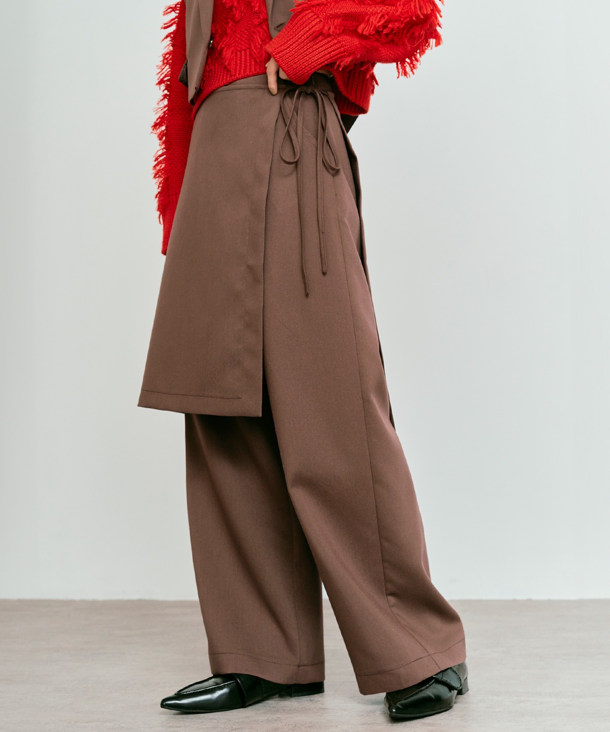 クラシカルツイルレイヤードスラックス 全4色 2サイズ