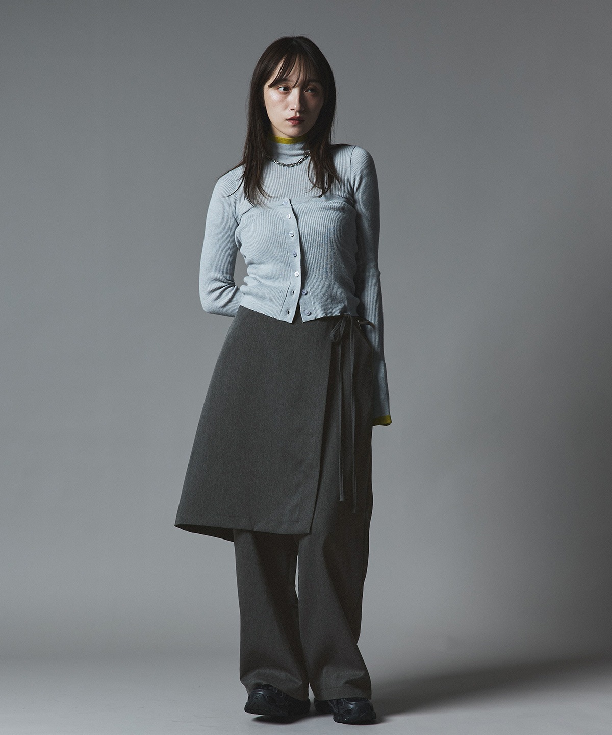 クラシカルツイルレイヤードスラックス 全4色 2サイズ