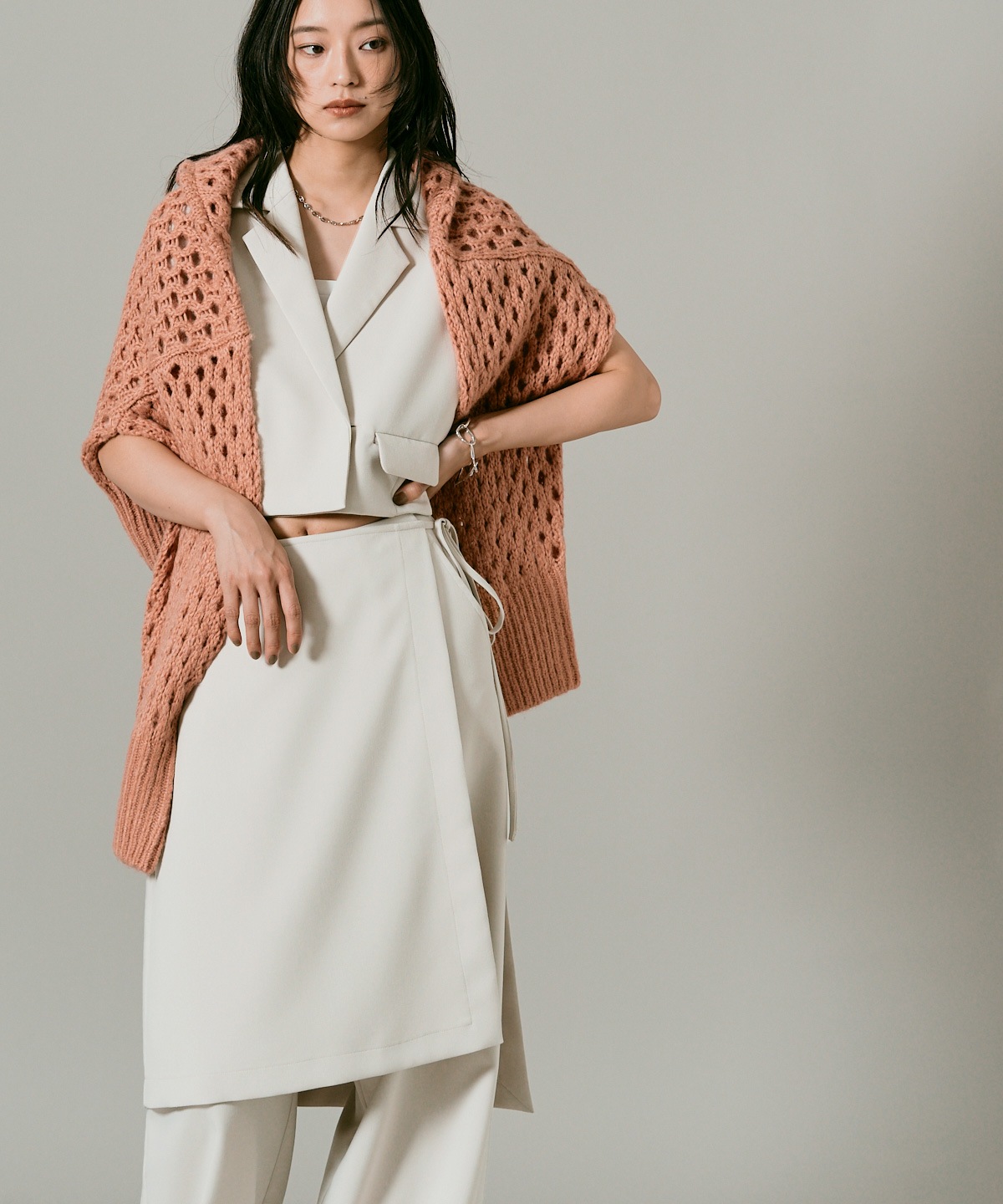 クラシカルツイルレイヤードスラックス 全4色 2サイズ