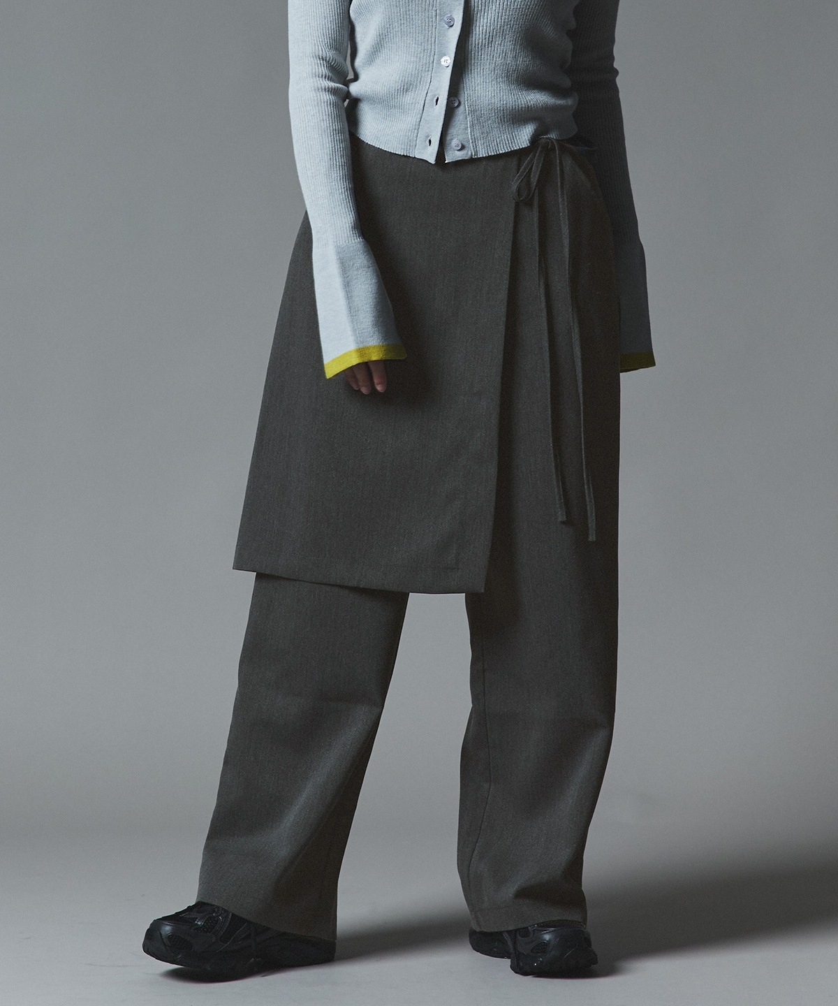 クラシカルツイルレイヤードスラックス 全4色 2サイズ