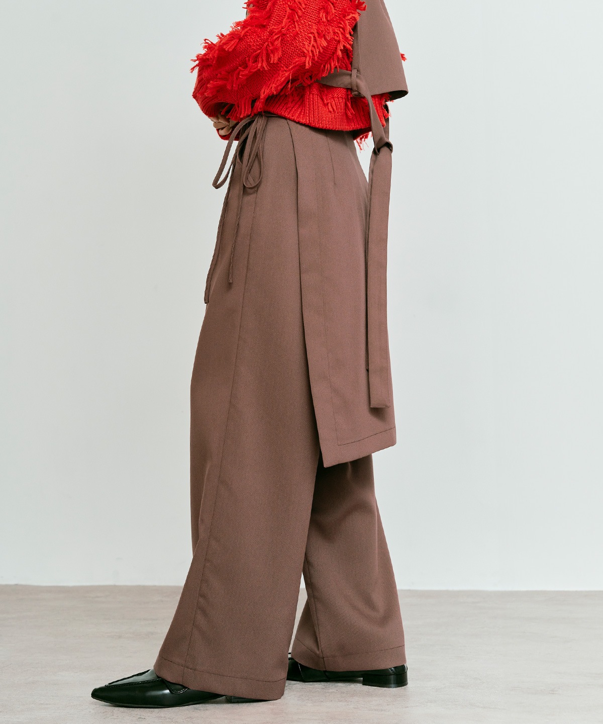 クラシカルツイルレイヤードスラックス 全4色 2サイズ