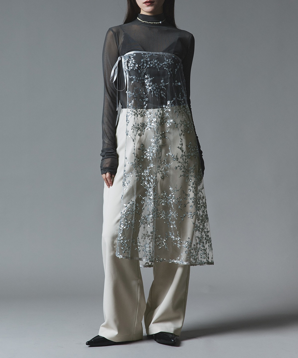 クラシカルツイルレイヤードスラックス 全4色 2サイズ