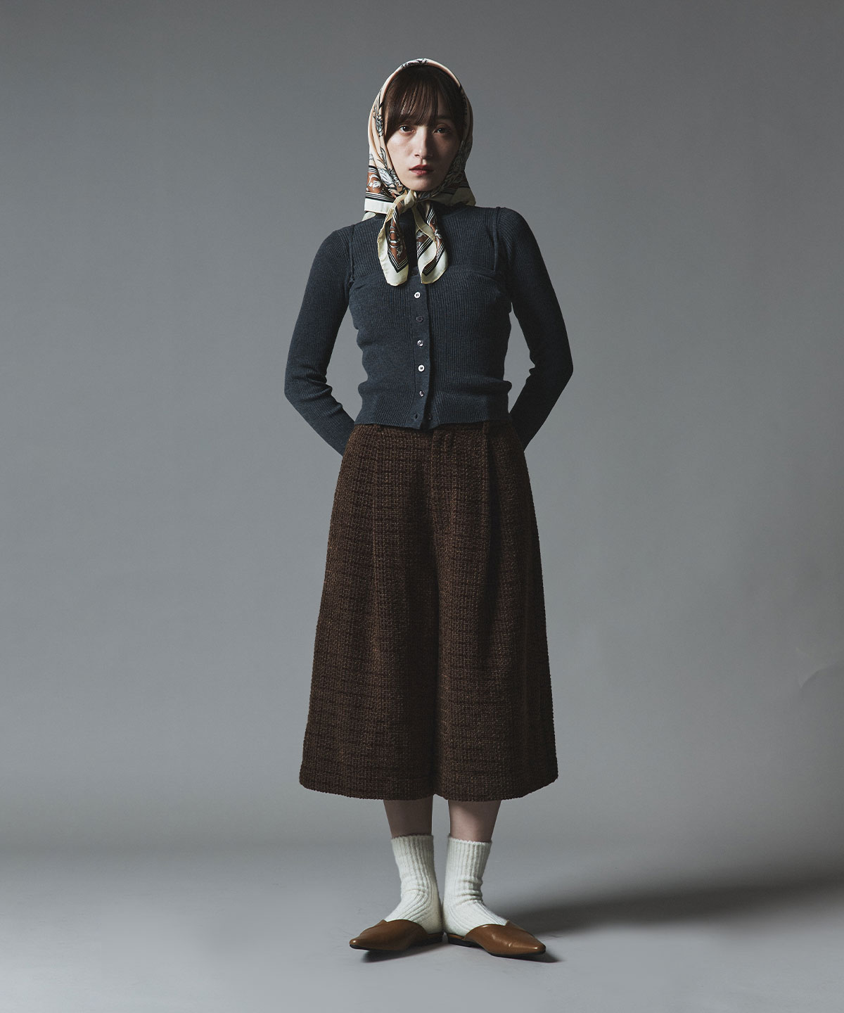 花と風景のプリントスカーフ 花と風景のプリントスカーフ 花と風景のプリントスカーフ 花と風景の