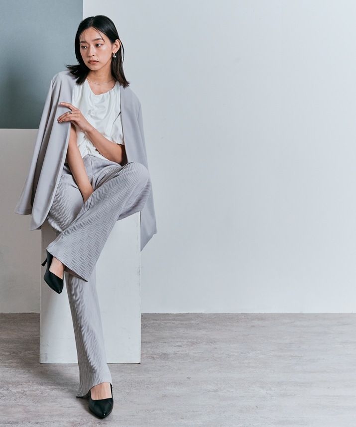 シャーリングハーフスリーブブラウス 全4色 2サイズ 【SALE】