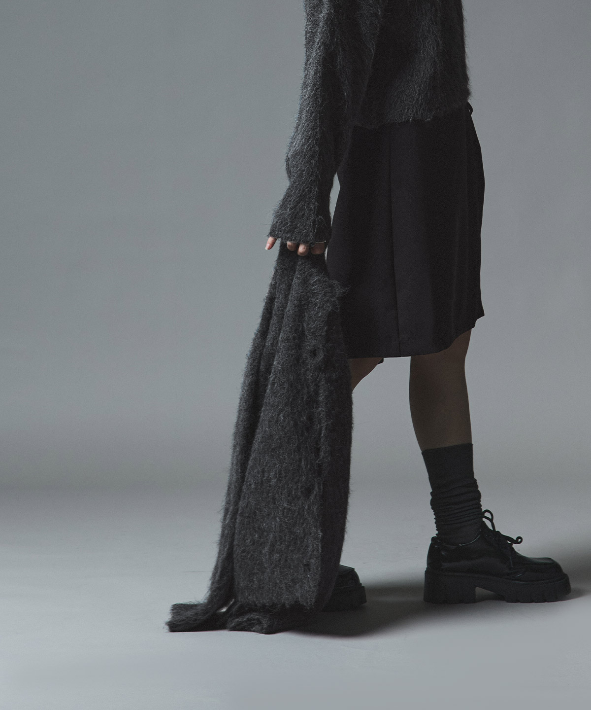 【予約販売】モヘアシャギーニットカーディガン 全4色