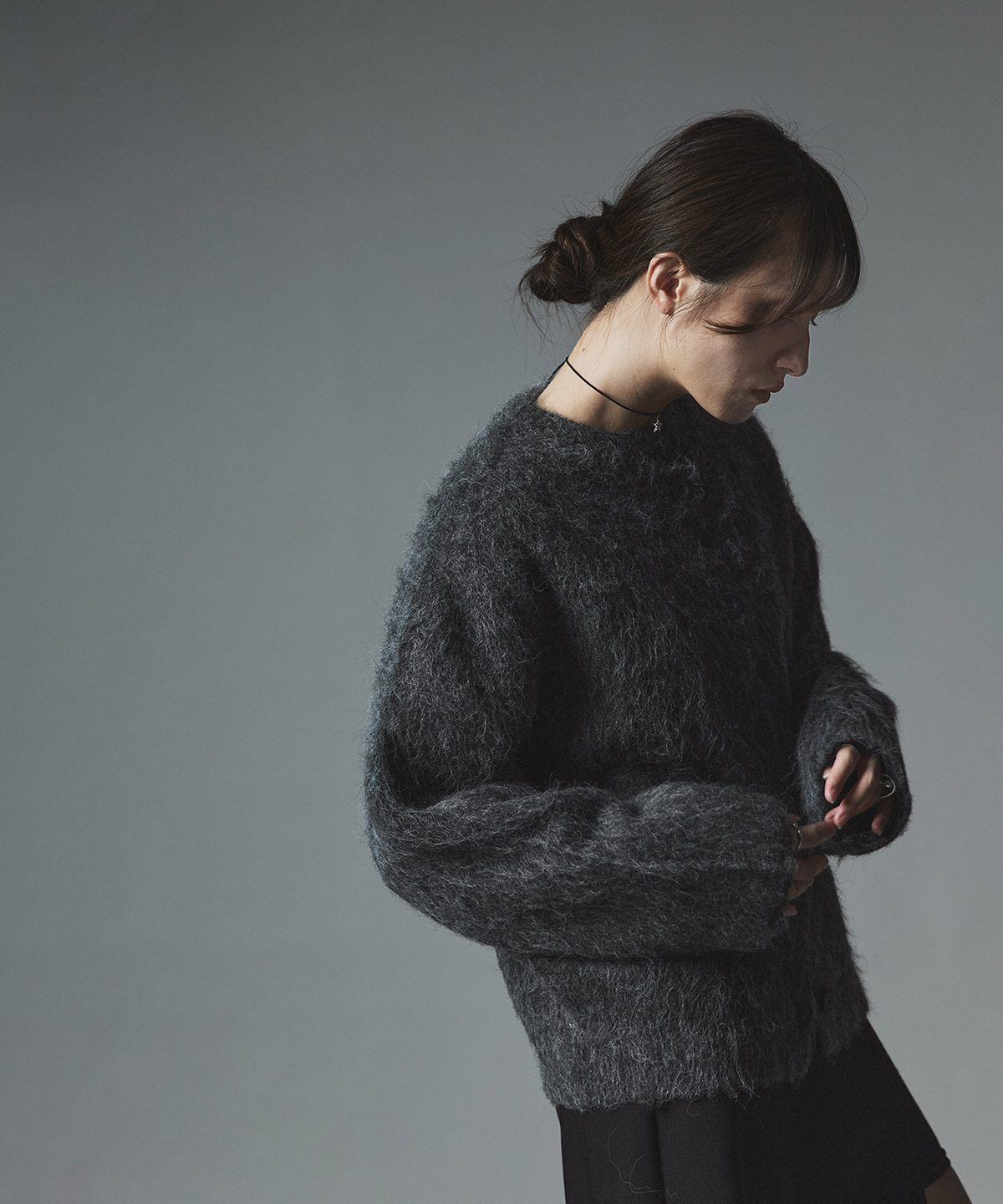 【予約販売】モヘアシャギーニットカーディガン 全4色