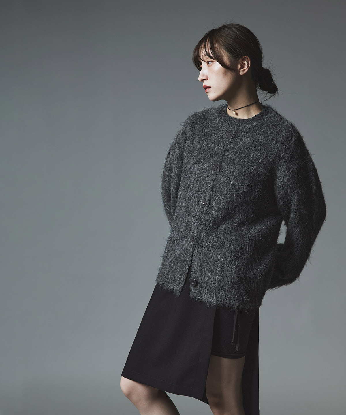 【予約販売】モヘアシャギーニットカーディガン 全4色