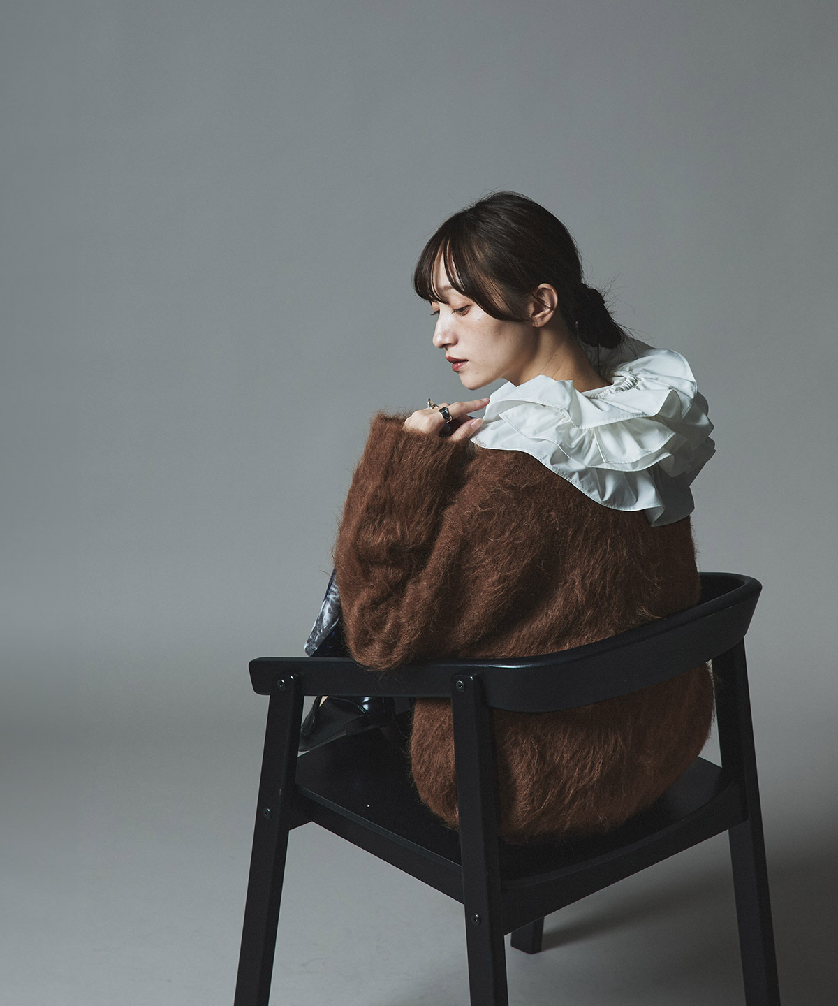 【予約販売】モヘアシャギーニットカーディガン 全4色