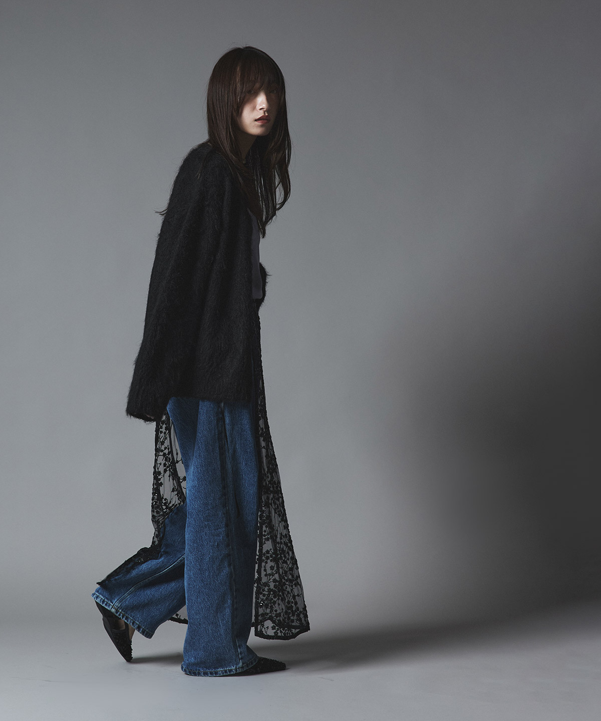 【予約販売】モヘアシャギーニットカーディガン 全4色