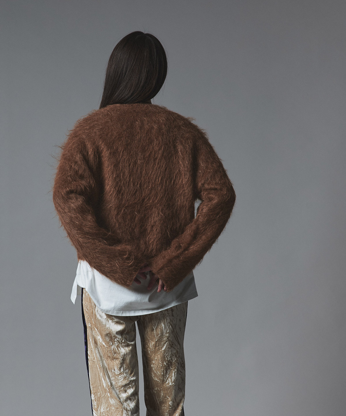 【予約販売】モヘアシャギーショートニットトップス 全5色