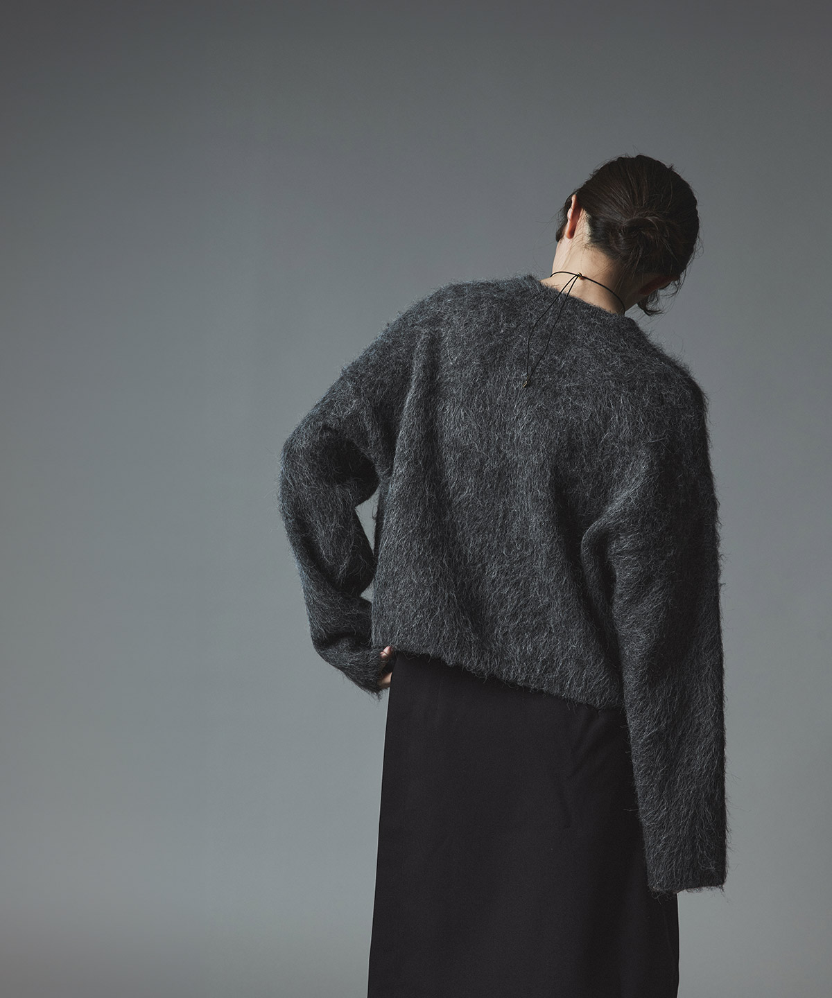 【予約販売】モヘアシャギーショートニットトップス 全5色