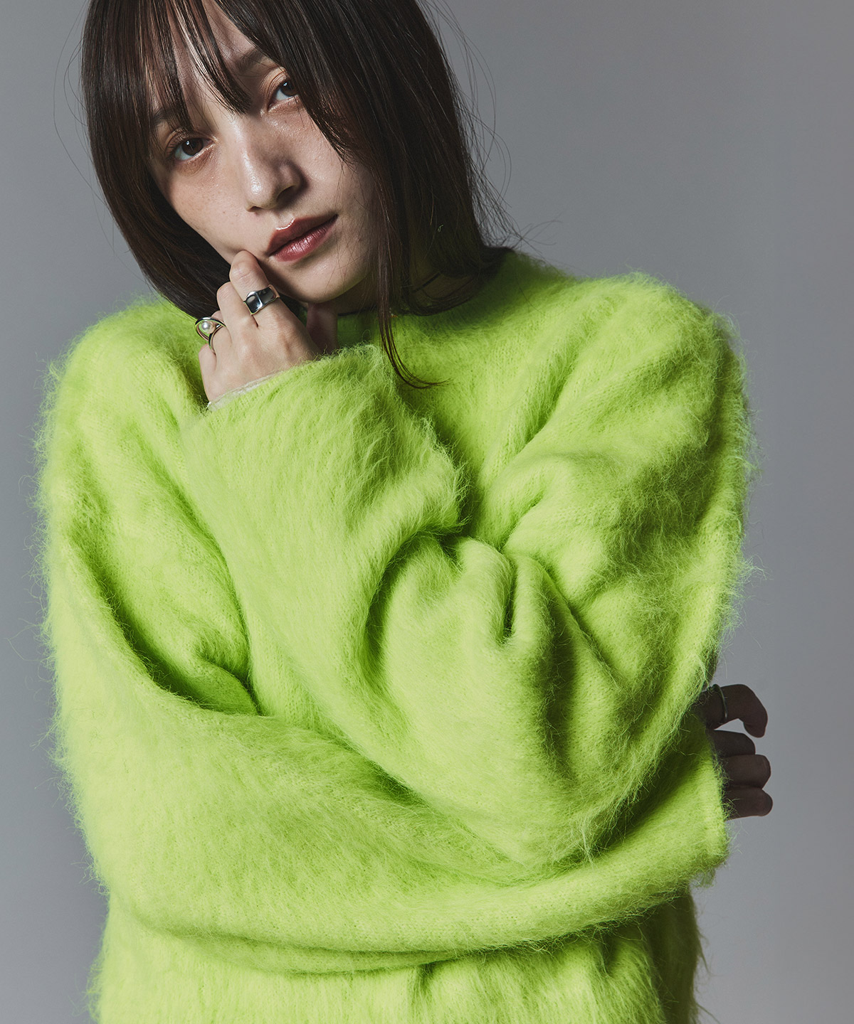 AIRIKU モヘアニット アーガイル モヘア プルオーバーニット - ダイリク レディース