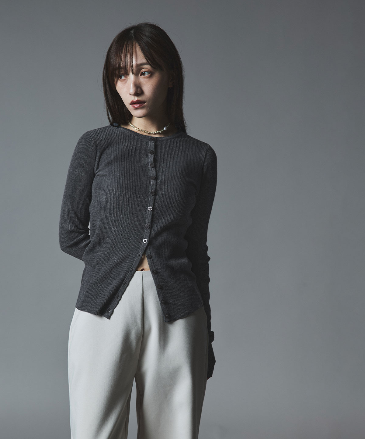 予約販売】ウールミックスライトニットカーディガン 全4色