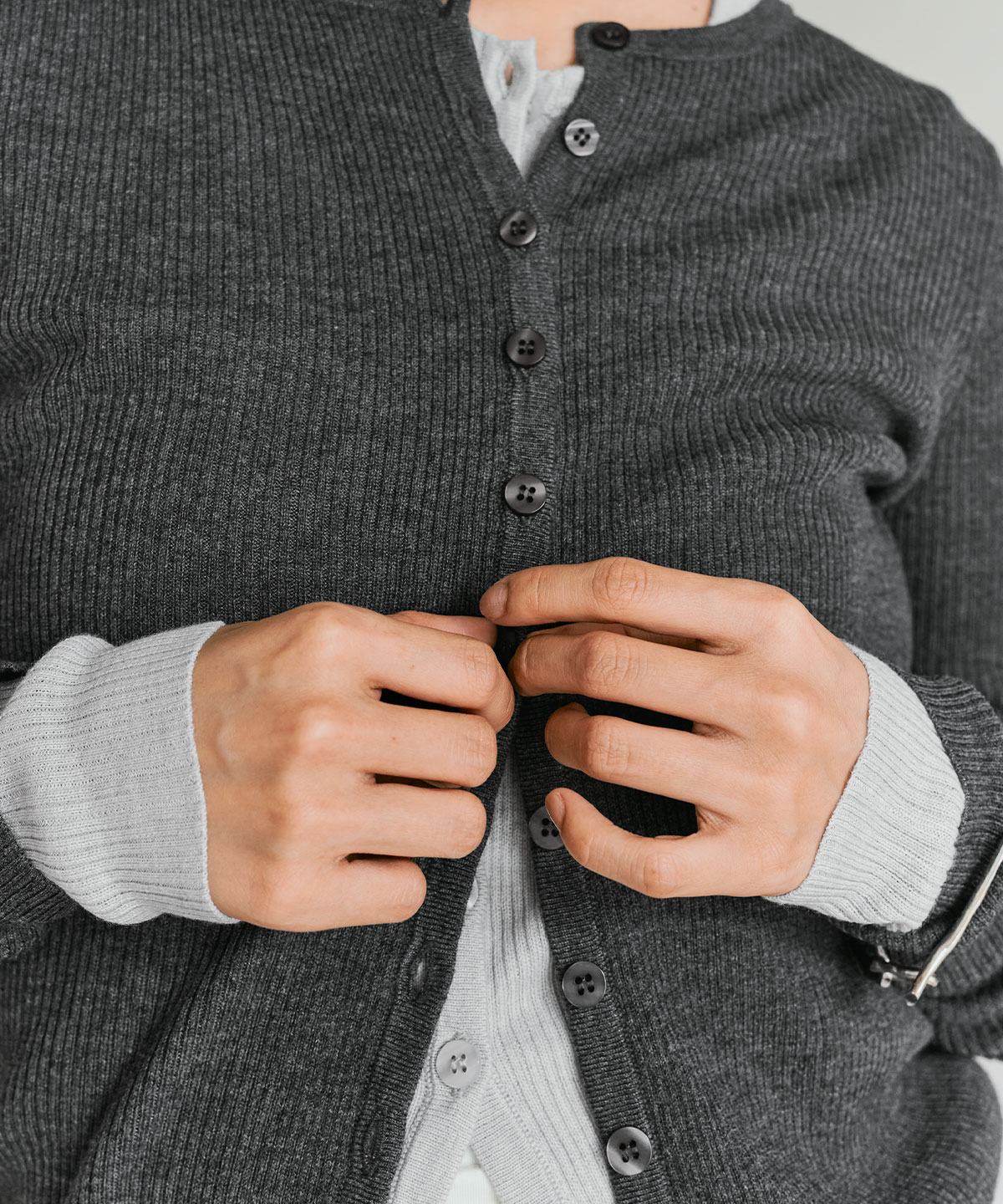 【予約販売】ウールミックスライトニットカーディガン 全4色