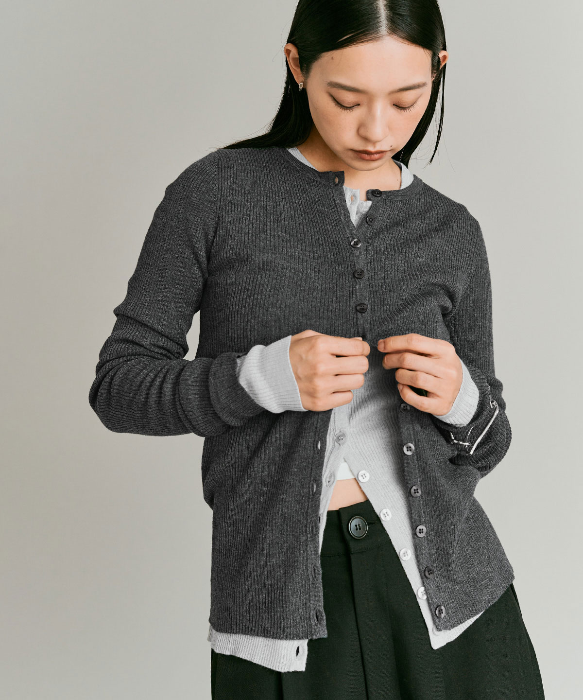 予約販売】ウールミックスライトニットカーディガン 全4色