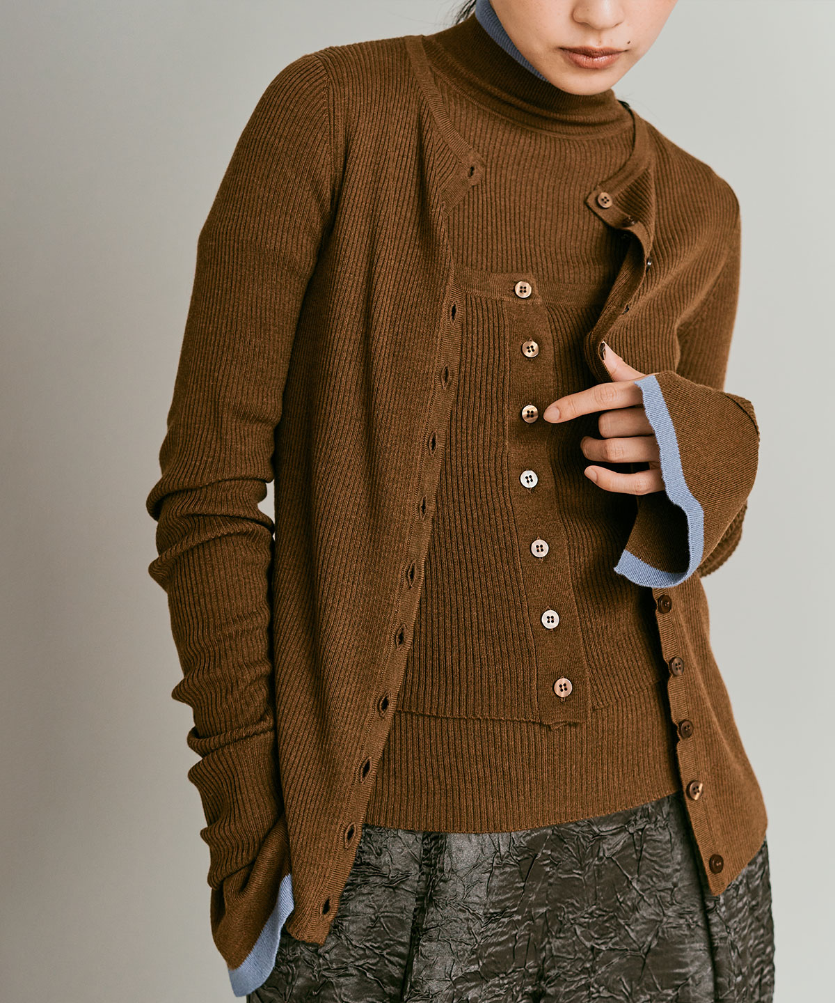 【予約販売】ウールミックスライトニットカーディガン 全4色