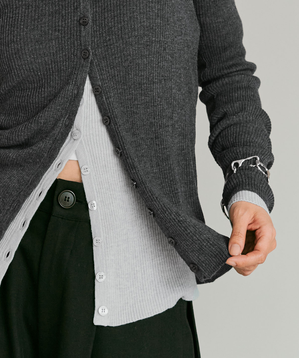 【予約販売】ウールミックスライトニットカーディガン 全4色