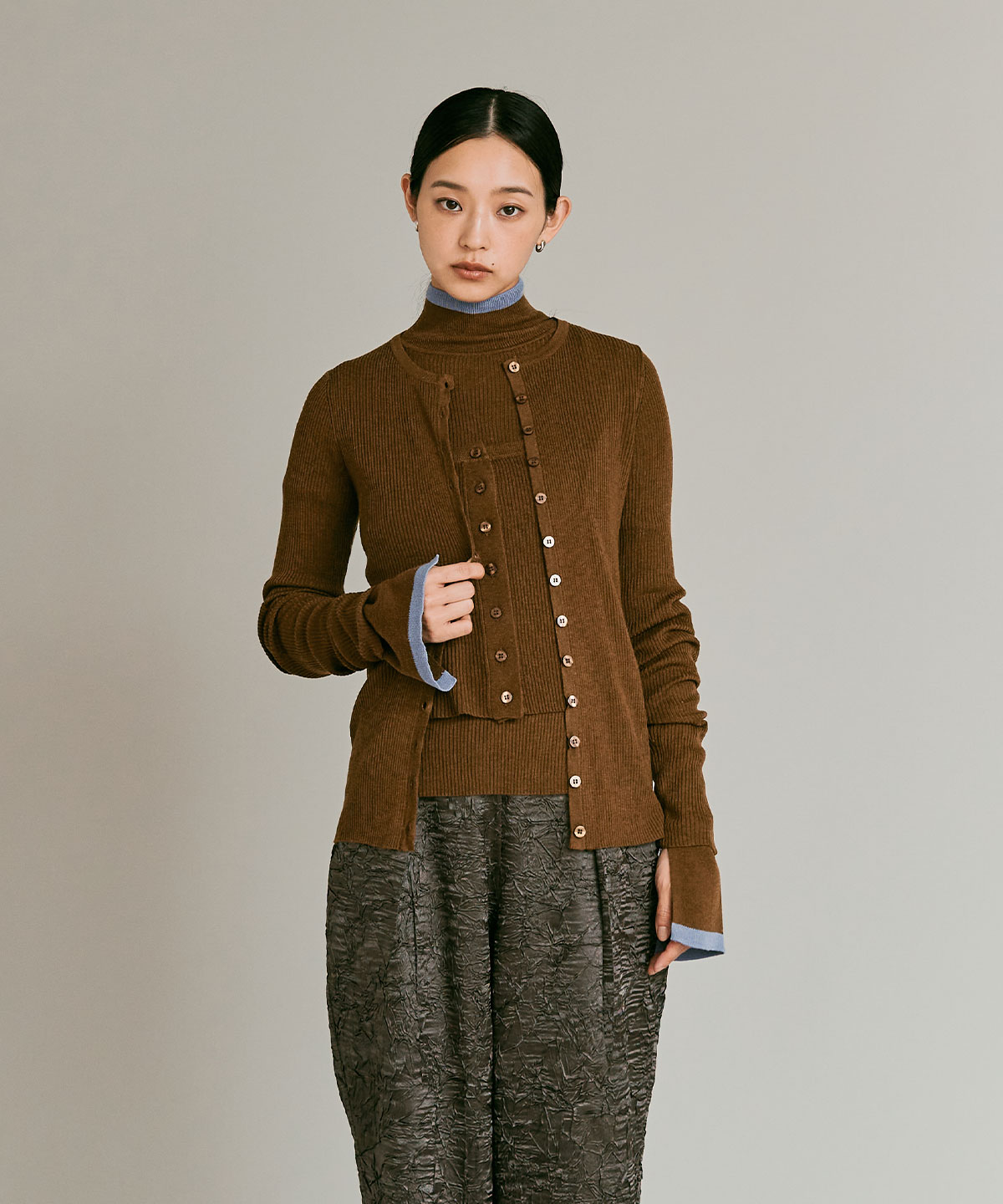 23AW AURALEE サイズ4 シルク ウール ミックスニット カーディガン 23AW AURALEE サイズ4 シルク ウール ミックスニット