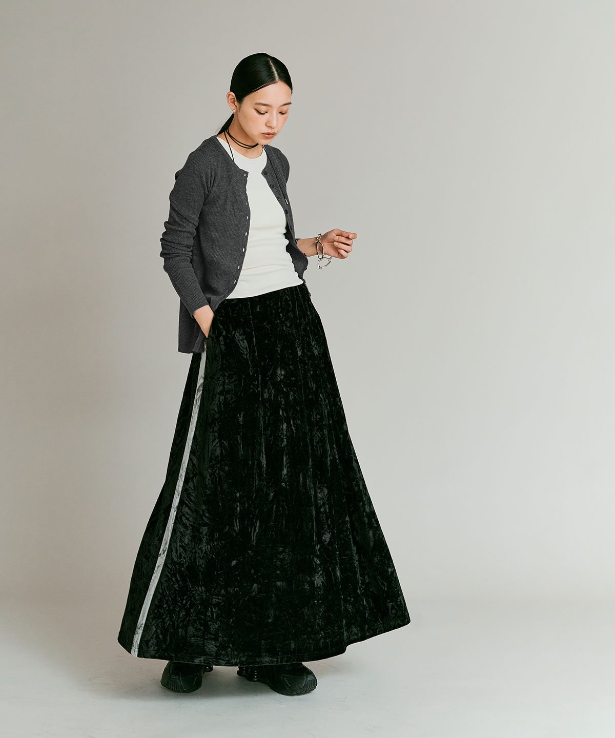 【予約販売】ウールミックスライトニットカーディガン 全4色