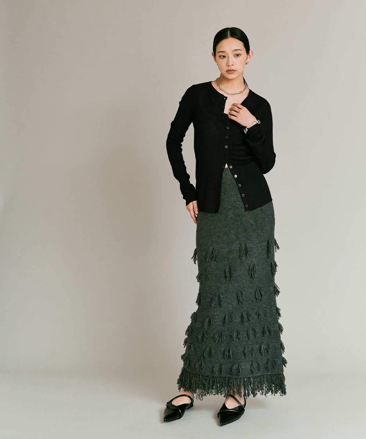 【予約販売】ウールミックスライトニットカーディガン 全4色